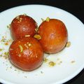 Gulab jamun dessert indien