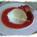 Panna cotta vanille fraises