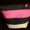 Pochette rose et noir 