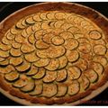 Tarte à la courgette et ses fromages