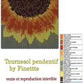 grille pendentif Tournesol