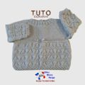 PATRON tricot bb FACILE et PREMA modele layette bébé et patron a tricoter Explications tuto brassière, bonnet, chaussons et Reborn