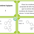 Cartes à tâches : nombres logiques 1