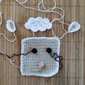 Lamb crochet square