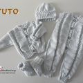 Fiche tricot bébé, modèle à tricoter, layette tricot bb, tuto, explications en pdf