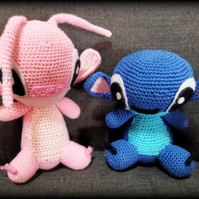 Stitch et Angel au crochet