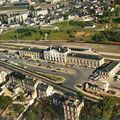 Gares vues du ciel : gare d'Evreux (Eure).