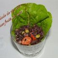 Salade de riz noir aux fruits de mer