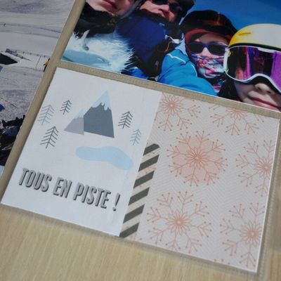 PL mensuel 2018, la page de mars avec du ski dedans