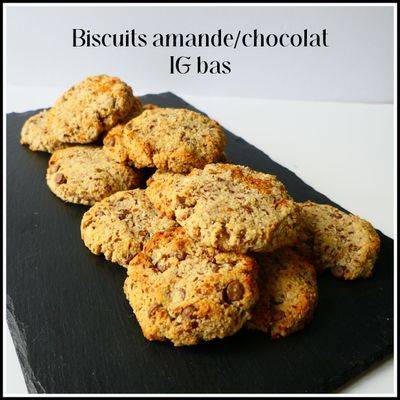 Biscuits amande/chocolat IG bas