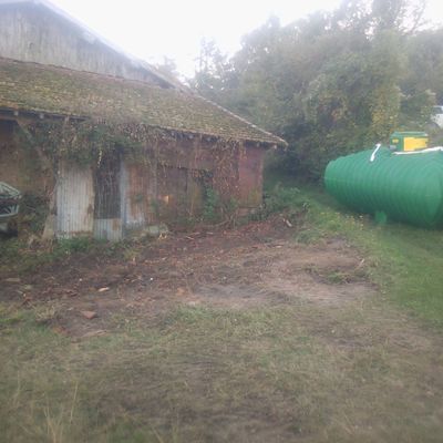 Attente pour la  pose de la cuve " recuperateur d eau"