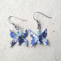 Boucles d'oreilles PAPILLON origami en papier japonais