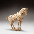 A large painted pottery horse, Tang dynasty