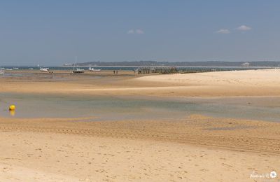 Les plages du Cap Ferret à marée basse (Le Mimbeau)