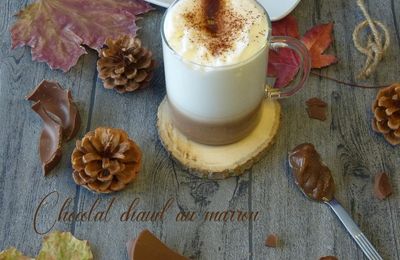 Chocolat chaud au marron façon latte