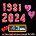 ....43 années  ...." le temps qui court...."un anniversaire personnel !je le partage avec vous...