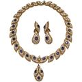 The "Telato" Diamond and Sapphire Parure by Mario Buccellati. Italy, 1967