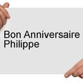 Happy birthday Philippe