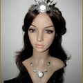 Diadème "Wiccan Goddess" Couronne Tiare Nacre Mariage Celtique Wicca Pagan Elven Celtic Wedding Crown Tiara Headdress