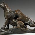 Georges Gardet (1863-1939)  Couple de tigres 