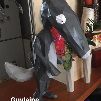 PAPERCRAFT LOUP enfin terminé 