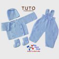 PATRON tricot bb FACILE et PREMA modele layette bébé et patron a tricoter Explications tuto brassière, bonnet, chaussons et Reborn