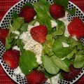 Saladette sucrée salée aux fraises