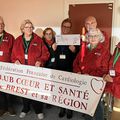 Les salariés de la CPAM ont recueilli 1000€ pour le Club Cœur et santé de Brest