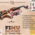 Belfort, FIMU 2018,le programme de la 32e édition et son invité, le violon