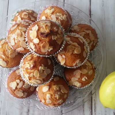 🍋 Muffins moelleux au citron & amandes