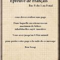 Scrap Bac S : 1ère épreuve Français