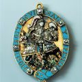 Insigne de l'ordre de la Jarretière: Saint George terrassant le dragon, Dresde, après 1669