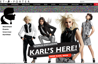 Karl Lagerfeld chez Net-à-Porter : il a créé, j'en ai fais des tenues.