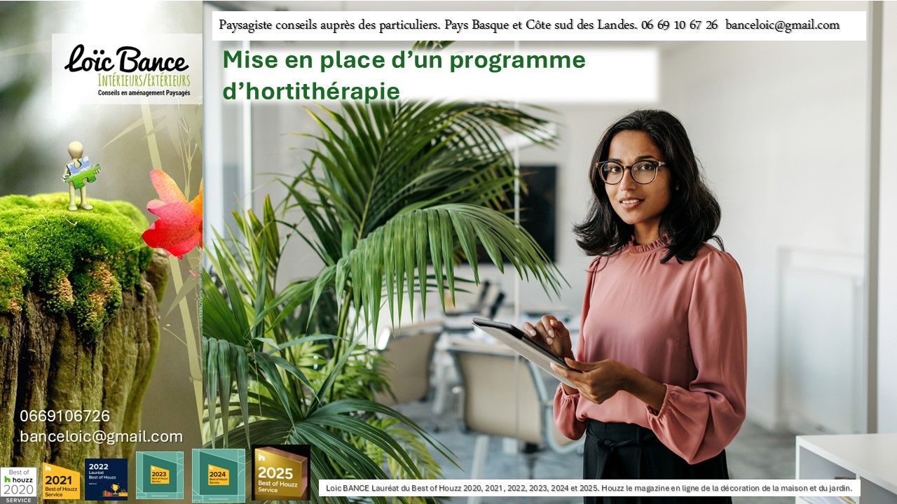 L'Hortithérapie par Loic BANCE, paysagiste Pays Basque, Paysagiste Landes, Paysagiste conseils aux particuliers.