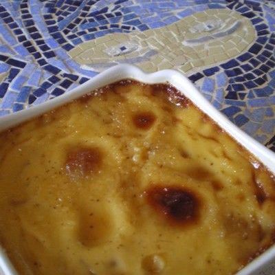 Crèmes brulé aux raisins sec