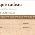 CHEQUE CADEAU STAMPIN'UP