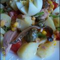 Salade de pommes de terre anchois et câpres