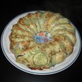 Couronne de courgettes, semoule et cumin