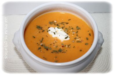 Velouté haricots lingots , tomates, carottes