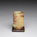 Jade cong tube, late Neolithic period (2300-1700 BCE)