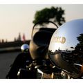 Reflection on the Royal Enfield just before