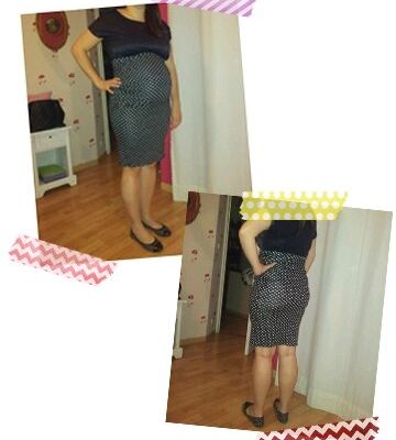 Jupe de grossesse Ruched Maternity Skirt