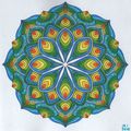 Mandala aux ailes de paon