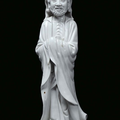 A Blanc de Chine porcelain monk, China, Dehua, Qing Dynasty, 18th century