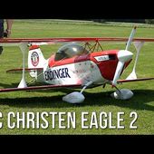 Big RC Christen Eagle II - Beautiful Aerobatic Model Shows 3D Flight Maneuvers At Flight Show