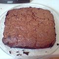 Brownie fondant et croquant aux amandes et pépitte de chocolat