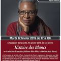Discussion avec Nell PAINTER historienne américaine 12/02/19 de 17h à 19h à la Bibliothèque universitaire de Paris 8