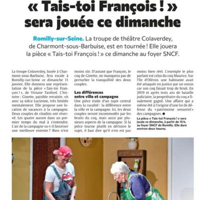 Cie Colaverdey à Romilly s/ Seine le 12 janvier 2026