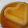 Flan au lait de soja et sirop gingembre sauce soja