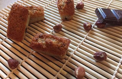 Financier au chocolat noisette